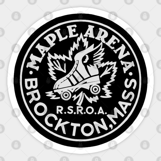 Vintage Roller Skating Brockton Massachusetts Sticker by Timeless Chaos